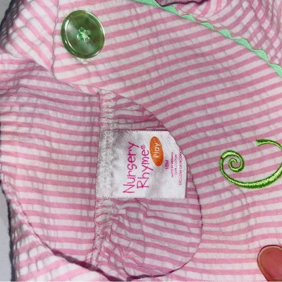 Nursery Rhyme Striped Baby Dress - Picture 2 of 3